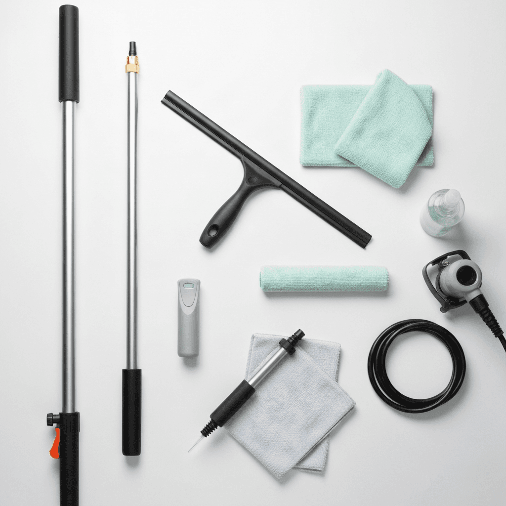 Professional window cleaning equipment