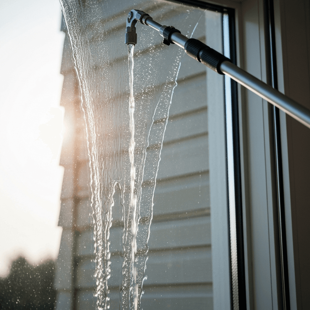 Pure water technology window cleaning